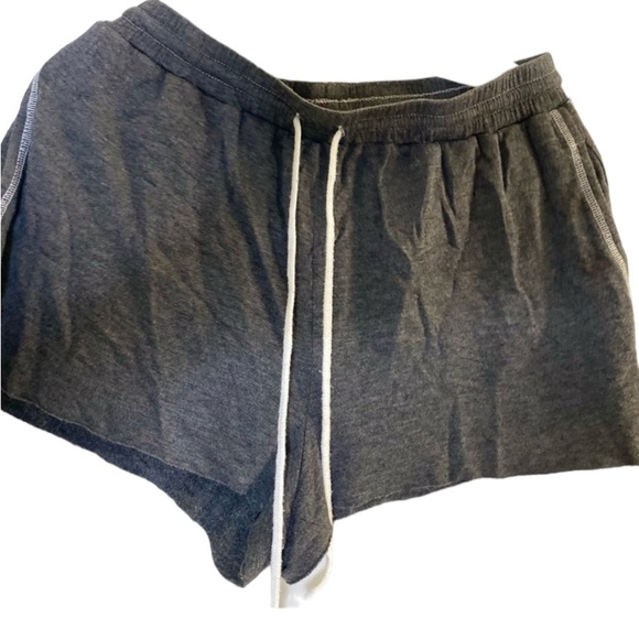 Colsie Women's French Terry Lounge Shorts With Pockets Grey Sz Medium Lo… - Picture 5 of 6